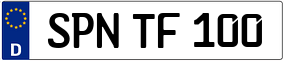 Truck License Plate